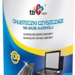 TB Clean Chusteczki czyszczące z alkoholem 100szt