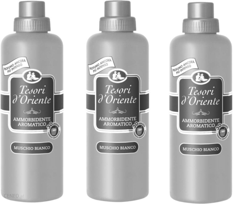 Tesori D’Oriente Zestaw Białe Piżmo Płyn Do Płukania Ubrań 3X750 Ml 30 P.