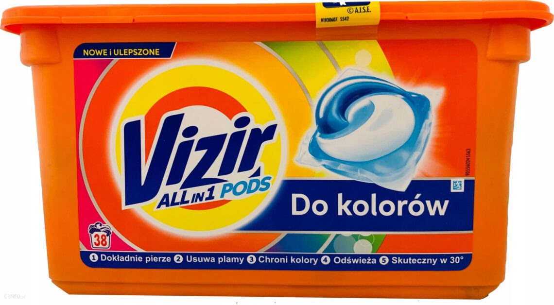 Vizir Color Kapsułki do prania o potrójnym działaniu 38 prań