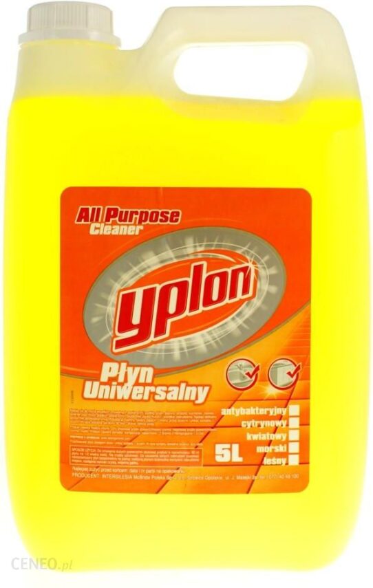 Yplon Płyn Uniwersalny Do Czyszczenia Cytrynowy 5 L