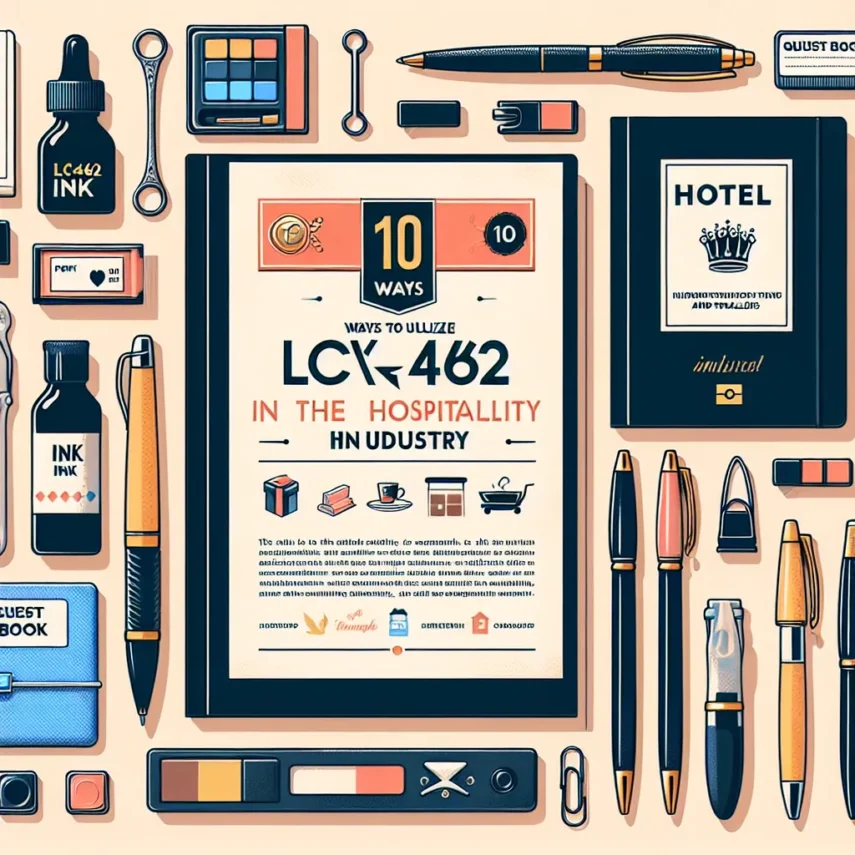 10 Sposobów na wykorzystanie tuszu lc462 w branży hotelarskiej: Porady dla hotelarzy i podróżnych